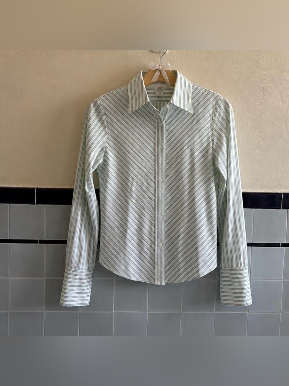Striped Button-Up Shirt